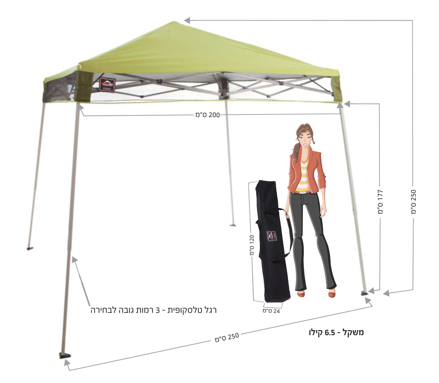 מידות גזיבו איזי